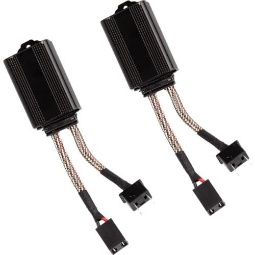 YUNPICAR LED Headlight Canbus Anti-Flicker Harness| Bulbs Resistor Decoder Error Free Conversion Kit for H7 (1 Pair)