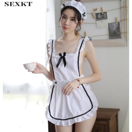 Sexy LingerieSexy Lingerie Sexy Womens Transparent Temptation Underwear Maid Suit Maid One-Piece Suit