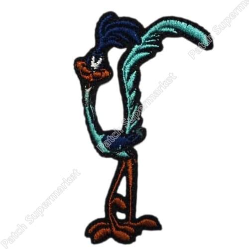 Blue bird Standing Die-cut Uniform Logo Animated Movie TV Series Costume Embroidered Emblem applique iron on sew on patch