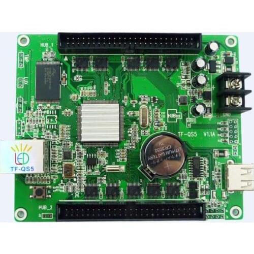 TF-QS5(replace TF-VTA02) RGB Video asynchronous LED display screen controller card supports Lan port USB ports 320*128pixels