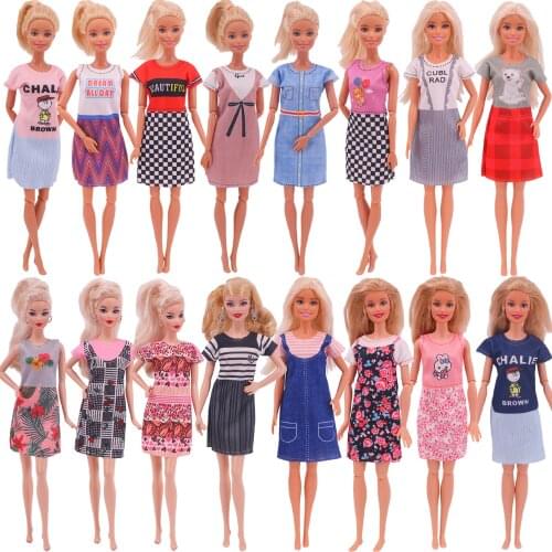 Barbies Clothes Suspender Skirt,Daily New Fashion Outfit,Womans Dress For 11.8 Inch American Doll,Girl Generation,Birthday Gift