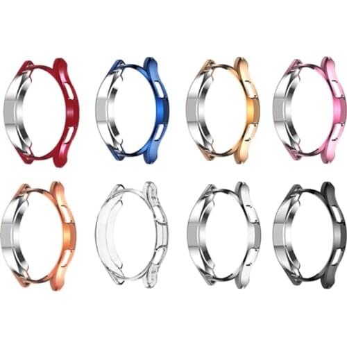 Protective Case For Samsung Galaxy Watch 4 Classic 42mm 46mm Plating TPU Shell Soft Protector Cover For Watch4