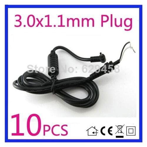 10PCS 3.0*1.1mm / 3.0x1.1mm DC Power Charger Plug Cable Connector for Samsung Ultrabook ACER HUAWEI TABLET adapter Freeshipping