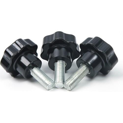 2pcs Torx handle screw knob M6 star handle screw plastic seven-star bakelite bolt