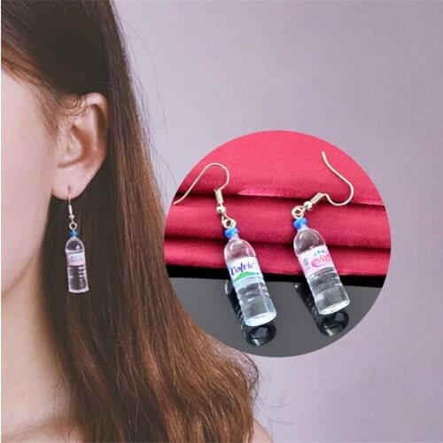 2019 Fashion Autumn Water Bottle Pendant Dangle Earrings For Women Jewelry Accessories Holiday Party Gift Creative