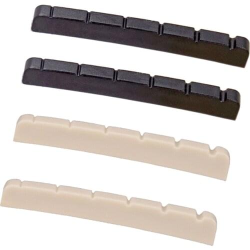 2x Guitar String Nut Bass Slotted Nut for SQ Electric Guitar