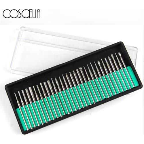 30pcs Nail Drill Bits Milling Cutter Set For Manicure Pedicure Electric Drill Machine Filing Manicure Tool For Nail Art Files