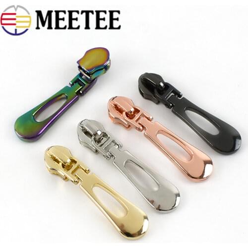 5pcs Zipper Sliders for 5# Nylon Zippers Jacket Pocket Zipper Head Bag Repair Kits Replacement DIY Sewing Accessories ZT136