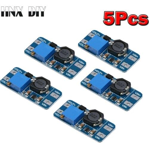 5pcs MT3608 DC-DC Step Up Converter Booster Power Supply Module DC DC Boost Step-Up Board MAX output 28V 2A For Arduino