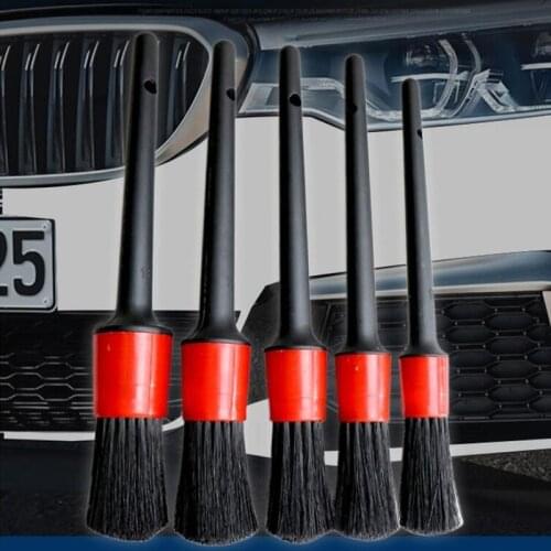 5pcs Car Detailing Brush for Interior Washing Car Cleaning Detailing Accessories Air Vent Trim Detailing Car Wash Accessories