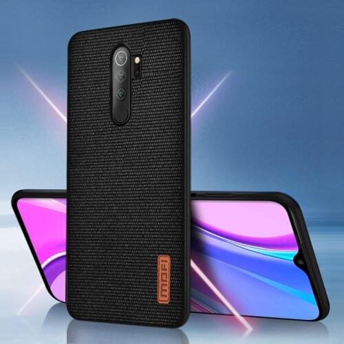 For Xiaomi Redmi 9 Case MOFi Original For Xiaomi Redmi 9A Case Fabric Cloth Protection Xiaomi Redmi 9C Case Back Silicone Fundas