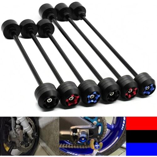 For YAMAHA YZF R6 YZF-R6 2008 2009 2010 2011 2012 2013 Front Rear Wheel Slider Fork Axle Crash Protector Swing Arm Pad POM NEW
