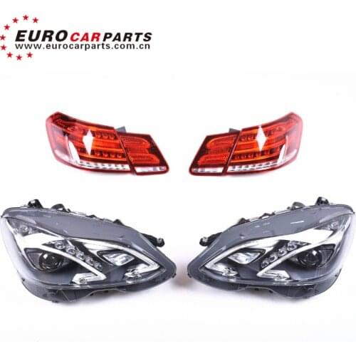 E class w212 headlamps taillight for E200 E260L E300L E320L E63 LED head lights tailamp