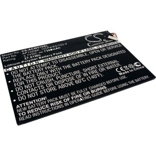 Cameron sino battery for Acer Aspire P3-171-3322Y2G06as, Aspire P3-1715333Y2G12as, Iconia Tab A3, Iconia Tab A3-A10