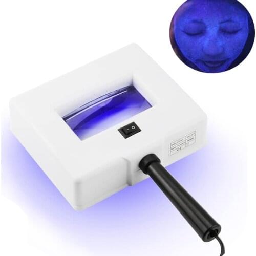 Lamp Facial Skin Testing Wood Lamp Skin UV Analyzer Examination Magnifying Analyzer Lamp Machine with Protective Cover Lamp SPA