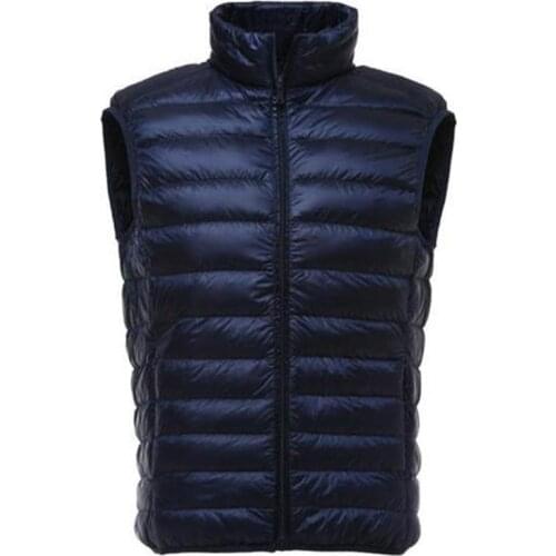 New Arrival Brand Men Sleeveless Jacket Winter Ultralight White Duck Down Vest Male Slim Vest Men Windproof Warm Waistcoat