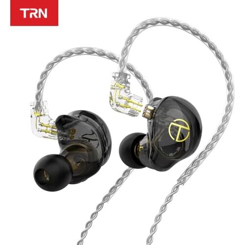 TRN ST2 Earphones 1BA+1DD Hybrid technology HIFI Bass Earbuds In Ear Monitor Headphones Sport Noise Cancelling Gamming Headset