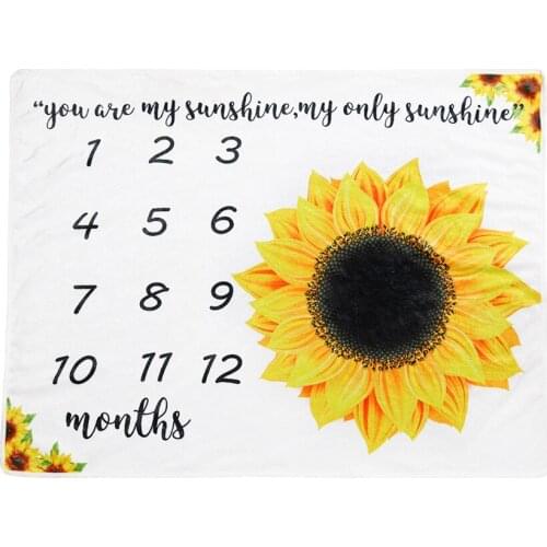 Blankets for Beds Occident Sunflower Blanket 100*75cm Flannel Household Air Conditioning Travel Woolen Blanket Photo Background