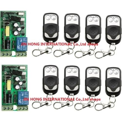 AC85V 110V 220V 230V Wireless Remote Control light switch ON/OFF 1 Channal relay switch with 8PCS transmitter