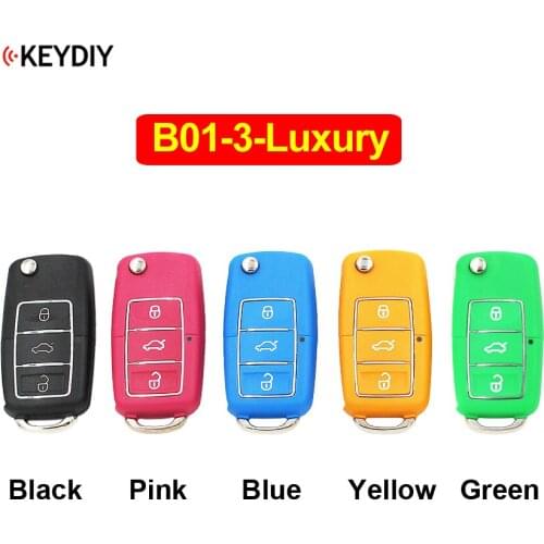 3 Button Remote Control Key B-Series for KD900 KD900+ URG200 Mini KD KD-X2 B01-3-Luxury B01-3 Black Blue Yellow Pink Green Color