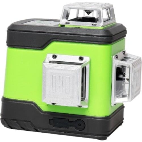 Huepar 3D Cross Line Self-Leveling Laser Level 3x360 Green Beam Three-Plane Leveling & Alignment Laser Tool with Li-ion Battery