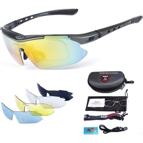 Outdoor Sport Cycling Polarized Glasses Sunglasses Hiking Fishing Eyewear With 5 Lens Bicycle Glasses Professional Polarized