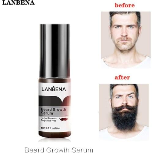 LANBENA Beard Growth Serum Preventing Baldness Consolidating Achieve Fuller Anti Hair Loss Nourish Roots thicker Hair Care