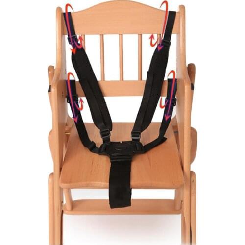 Universal Baby 5 Point Harness Safe Belt Seat Belts For Stroller High Chair Pram Buggy Children Kid Pushchair 360 Rotating Hook