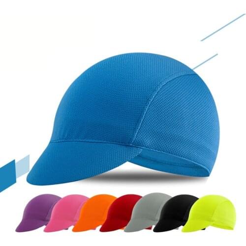 USHINE Promotion MTB Quick Dry Polyester Cycling Team Cap Breathable Multicolor Fabric Free Size UV Proof Riding Hat Man Woman