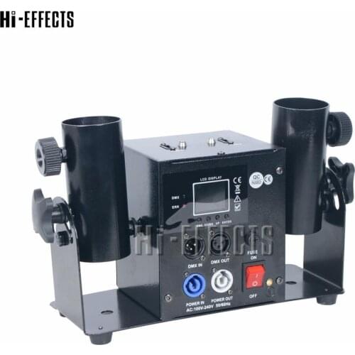 Spain Stock Double Shot Streamer Launcher Dmx Remote Control 2 Head Confetti Machine For Wedding Party Celebration Stage Effects