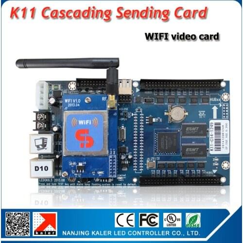 XIXUN asynchronous wifi video control card K11 with WIFI mofule support video screen control system