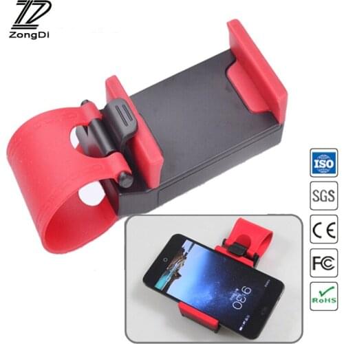 ZD Car StylingSteering Wheel Clip Mount phone Holder For Hyundai Solaris Volvo kia Rio Mini Cooper Mitsubishi Chevrolet Cruze
