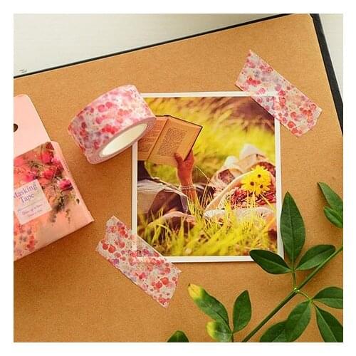 2cm 10m 1 pcs spring flower bloom design washi tape Adhesive DIY Scrapbook Sticker Label Masking home decor