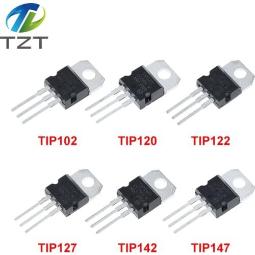 10pcs Tip102 Tip120 Tip122 Tip127 Tip142 Tip147 Transistor Tip142t Tip147t For diy