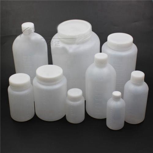 100-2000ML Plastic Wide Mouth Round Seal Liner Reagent Sample Bottle Graduation