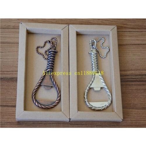 100pcs/lot Fast Shipping Rope Shaped Bottle Opener Keychain Beer Opener Novelty Gifts Beer Openers Kitchen Gadgets KTV Bar Tools