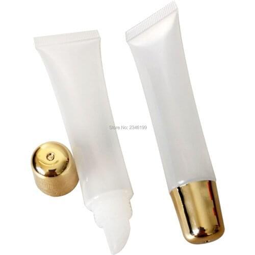 15 ml/g 50 Pieces Custom Lip Gloss Squeeze Tubes Circle Lip Gloss Squeeze Tubes Empty Cosmetic Tubes