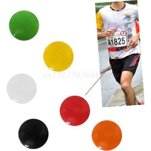 THINKTHENDO 4pcs Marathon Race Number Magnetic Race Bib Holders Running Fix Clips Buckle