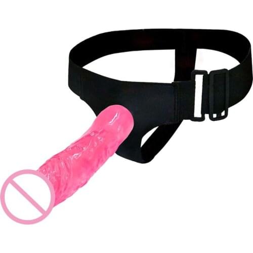 50LF Wearable Strap On Dildos with Suction Cup Adjustable Belt Removable Adult Sex Toy For Women Lesbian Couples