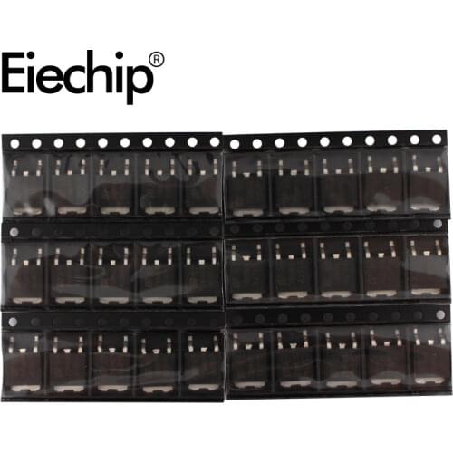 6 Kinds*5pcs TO-252 SMD Transistor Set 78M05 78M06 78M08 78M09 78M12 78M15 Voltage Regulator transistors Assortment Kit