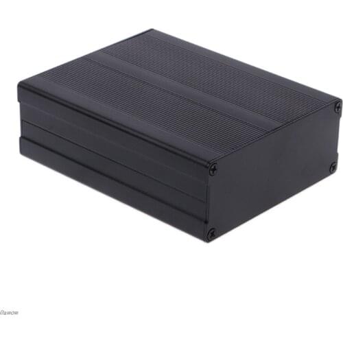 Aluminum Box Enclosure DIY Electronic Project Black Instrument Case 120x97x40mm Damom