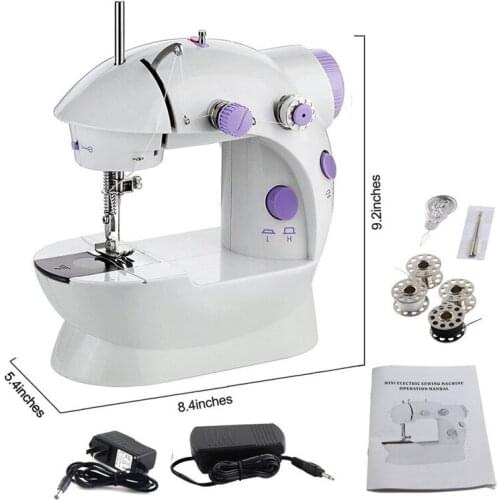 Household Semi-automatic Electric Small Mini Multi-function, Sewing Machine with Light with Cutter Can Eat Thick Sewing Machine