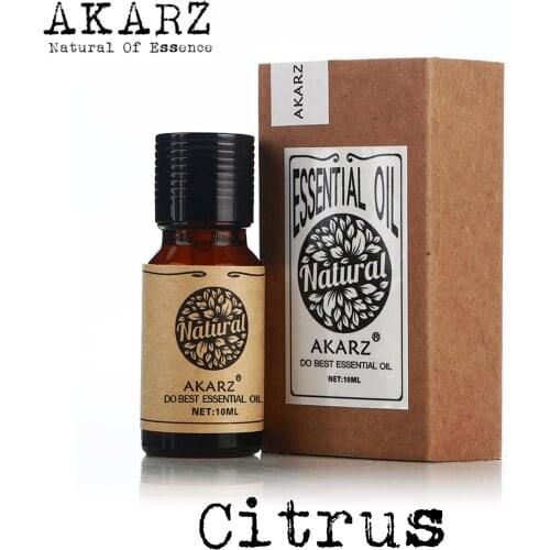 Citrus essential oil AKARZ Top Brand body face skin care spa message fragrance lamp Aromatherapy citrus oil