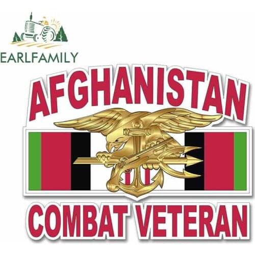 EARLFAMILY 13cm X 10.1cm For Navy Seals With Gold Trident Anime Wrap Creative Stickers Bumper Decoration Custom Printing