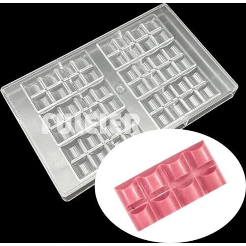 38g Polycarbonate Chocolate Bar Mold Baking Pastry Sweets BonBon Cake Candy Bar Mould Confectionery Tool Bakeware