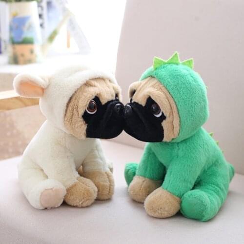 Simulation Cute Animal Soft Stuffed Doll Dog Cosplay Kids Toy Puppy In Hat Birthday Christmas Gift For Child