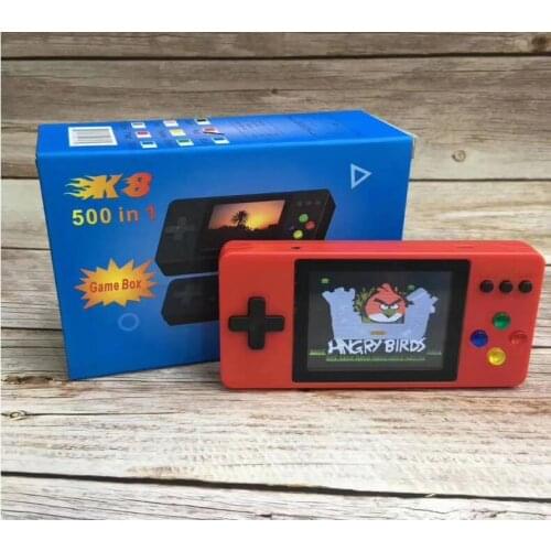 K8 Mini Retro Classic Video Game Console Portable Handheld Game 3.0 Inch LCD Screen Built-in 500 Games vs x7 620 x12 kids gift