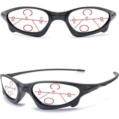 Stick Face Sports Super Narrow Progressive Multifocal Reading Glasses +0.75 +1 +1.25 +1.5 +1.75 +2 +2.25 +2.5 +2.75 To +4