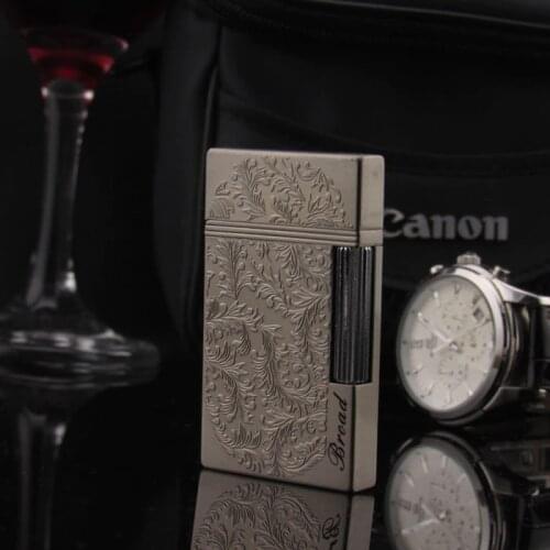 Classic Vintage Gas Lighter Ping Sound Inflatable Windproof Cigar Cigarettes For Man