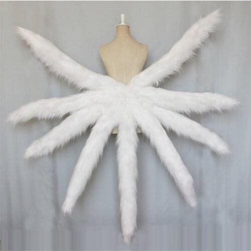2020 Halloween Cosplay Costume LOL Game Ahri the Nine-Tailed Fox cosplay costume wonderful Tail including nine tail